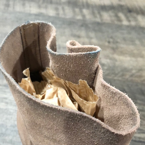 Franco Sarto Stacked Ankle Boots, Distressed - Picture 6 of 8